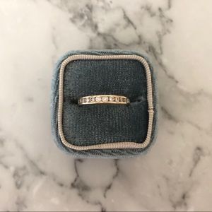 Tiffany gold diamond eternity wedding band